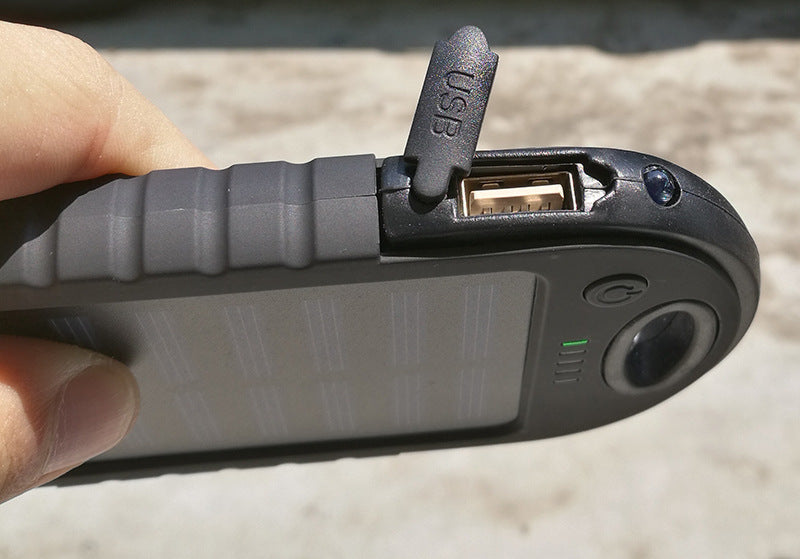 PowerLink Outdoor Charger | Solar + Hand-Crank Power Bank (10,000mAh)