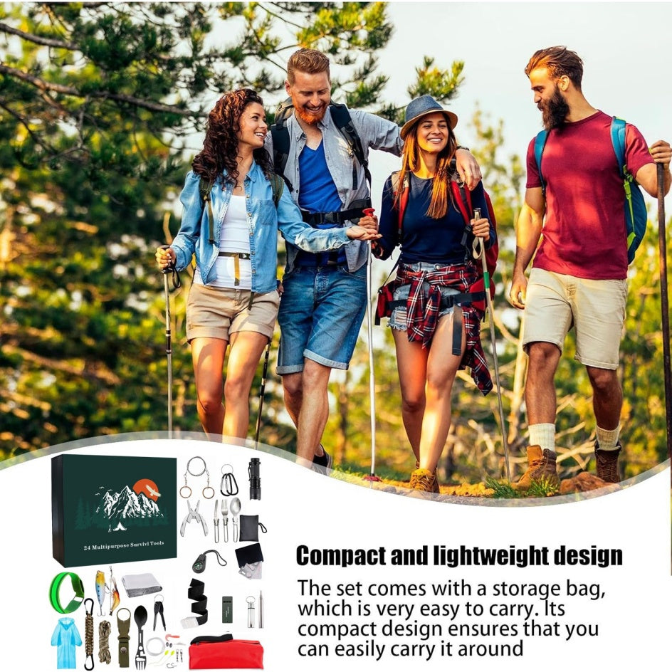 TactiCmas Men's Survival Calendar | 24-Day Tactical Gear Countdown