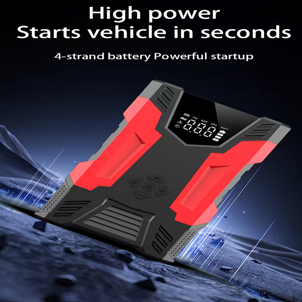 JumpForce Pro 12V | High-Power Jump Starter with Built-In Air Compressor