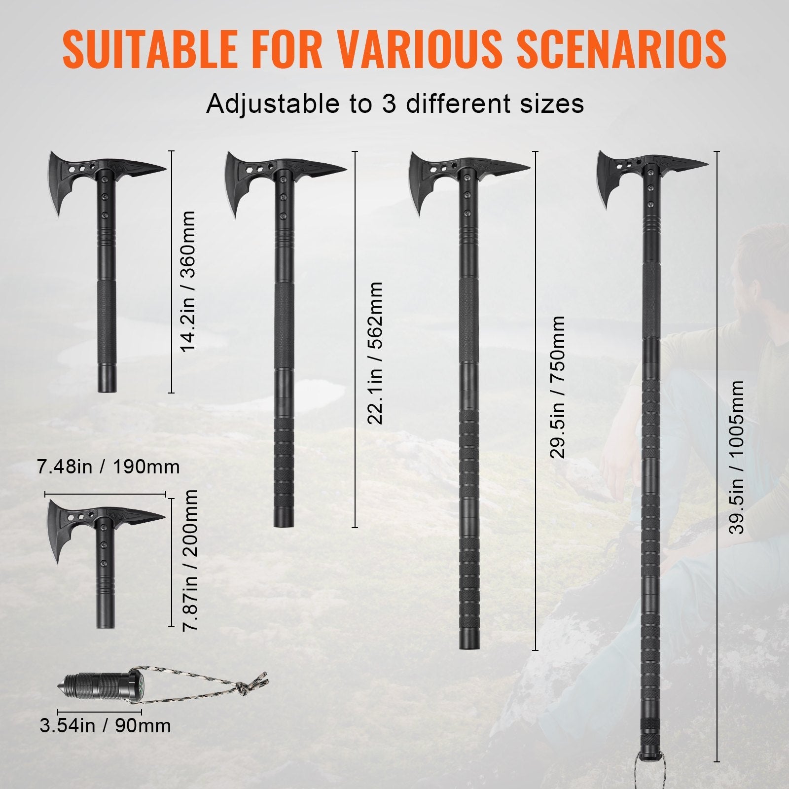 MultiForce 28-in-1 | Ultimate Survival Shovel with Axe & Multi-Tools