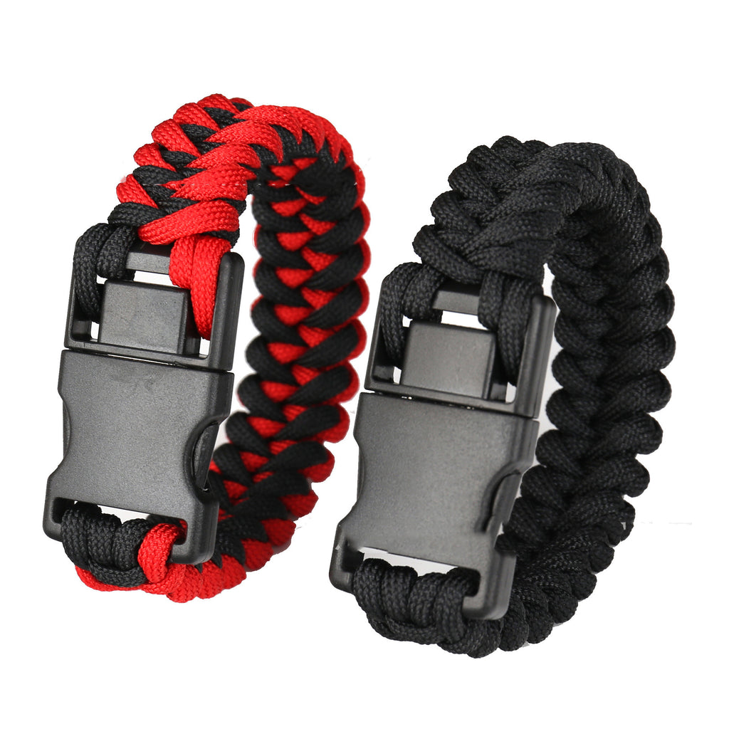 TactiCord Survival Bracelet | 550 Paracord with Fire Starter & Compass