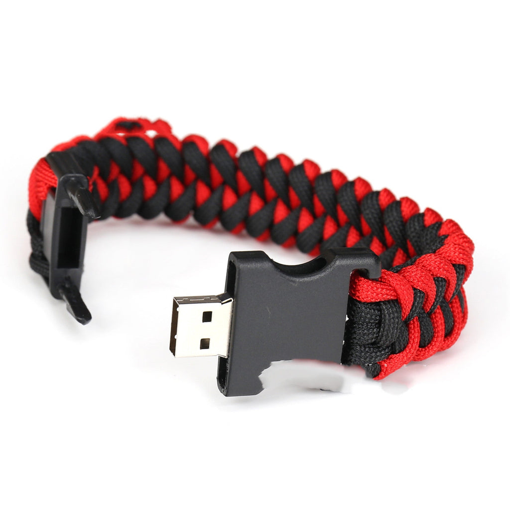 TactiCord Survival Bracelet | 550 Paracord with Fire Starter & Compass