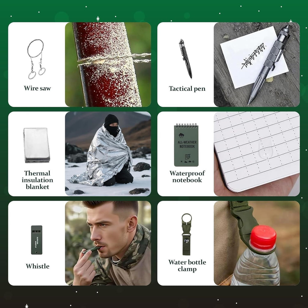 TactiCmas Men's Survival Calendar | 24-Day Tactical Gear Countdown