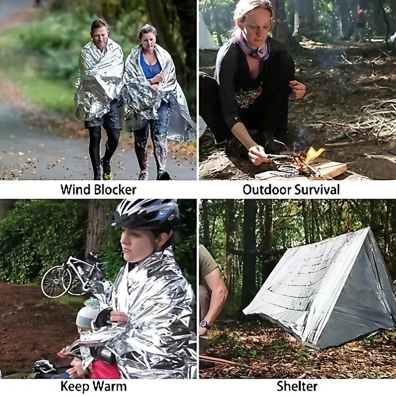 ThermaPack 8-Pack | Emergency Mylar Survival Blankets (Value Bundle)