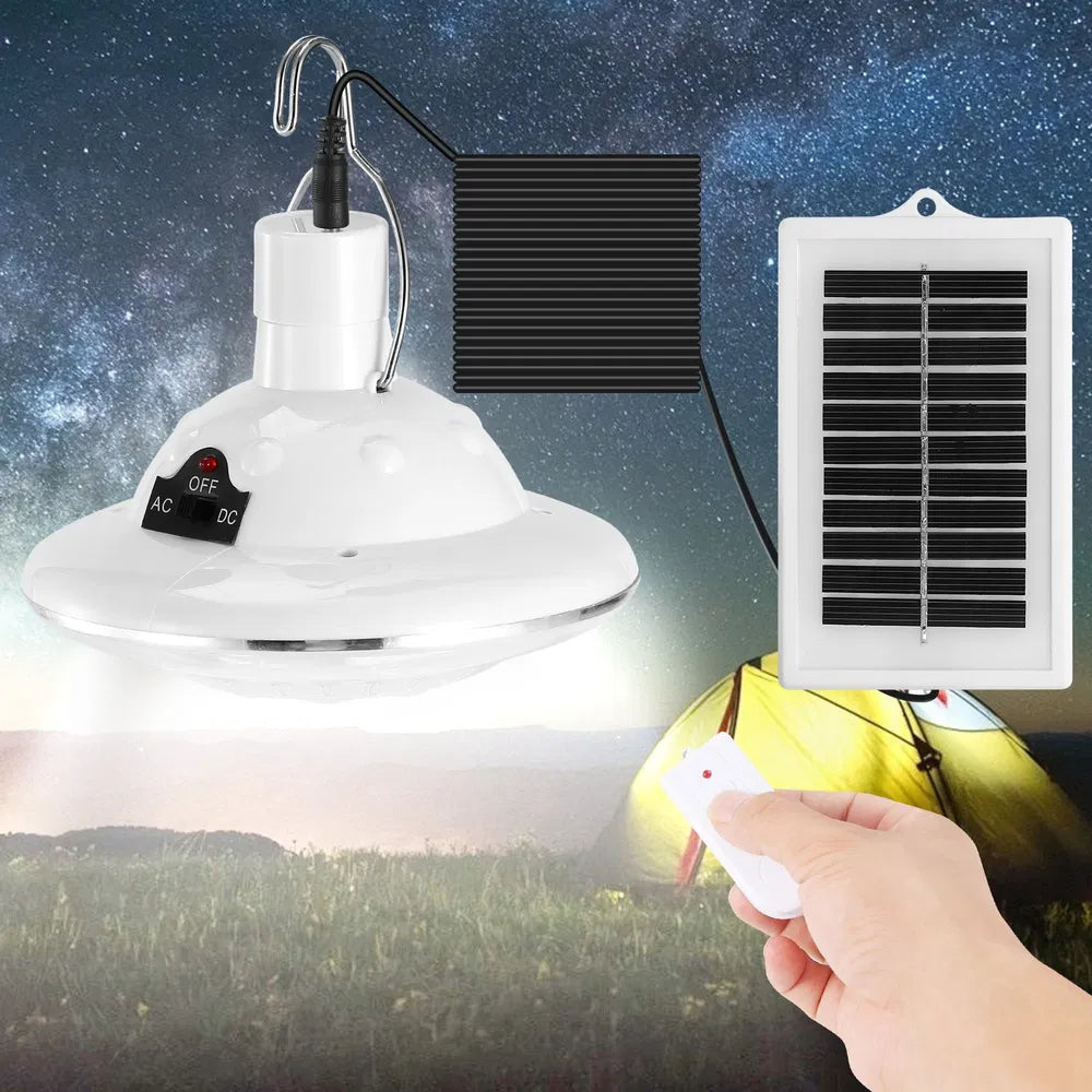 SolarGlobe Camping Light | Solar-Powered LED Bulb Lantern