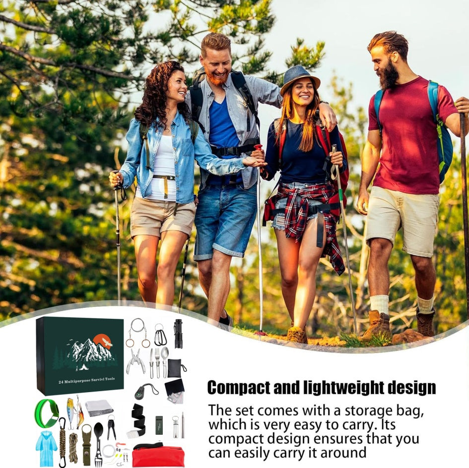 TactiCmas Men's Survival Calendar | 24-Day Tactical Gear Countdown