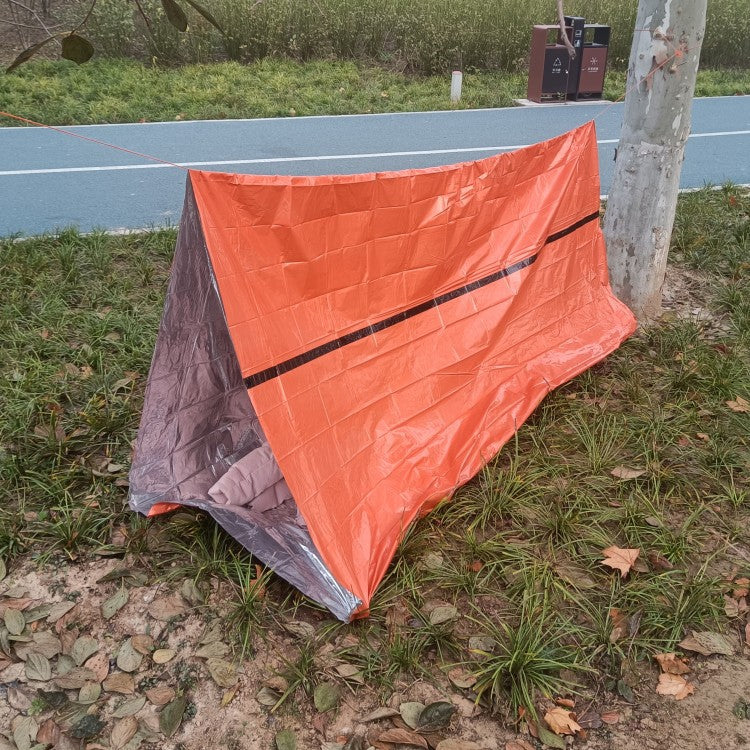 RescueShelter Visibility Tent | High-Vis Orange Emergency Survival Shelter