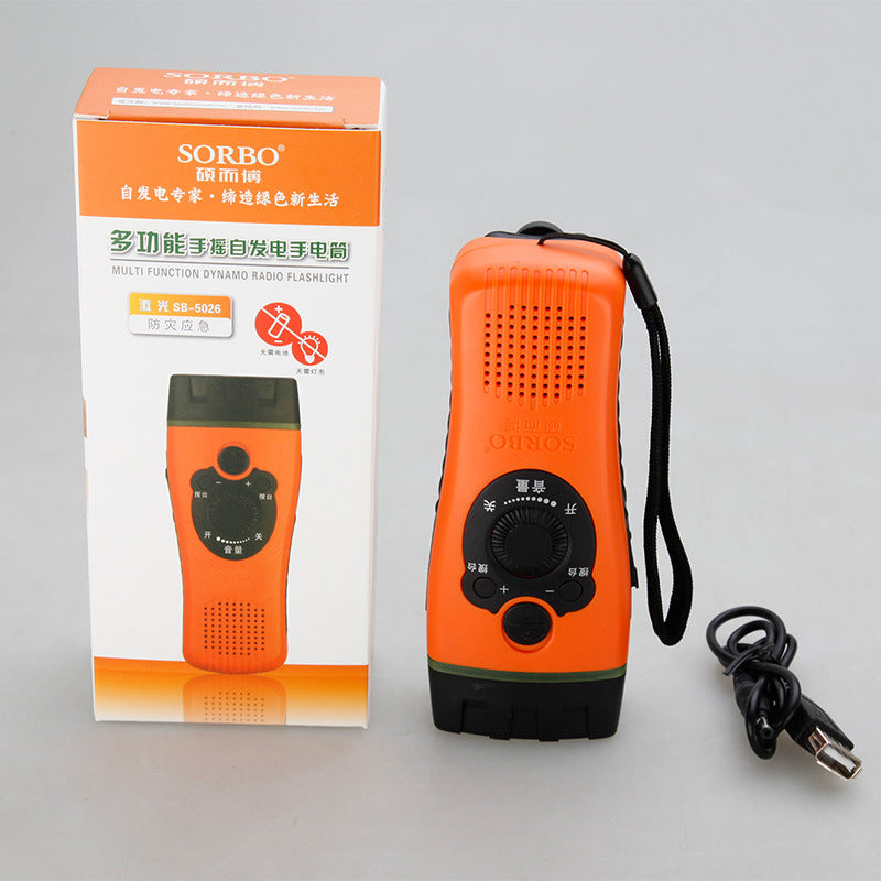 GuardForce 5-in-1 Emergency Radio | Solar Hand-Crank Weather Alert System