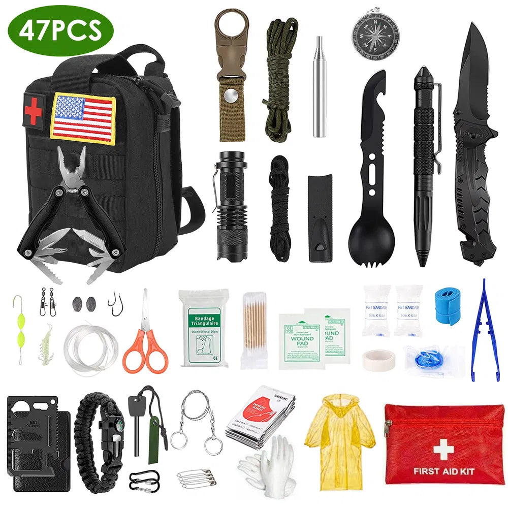 ReadyPro Complete Survival Arsenal | 47-Piece Emergency EDC Kit