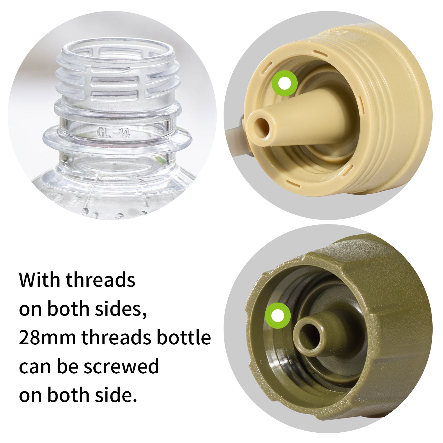 AquaPure Survival Straw | Portable Water Filter for Hiking & Emergency