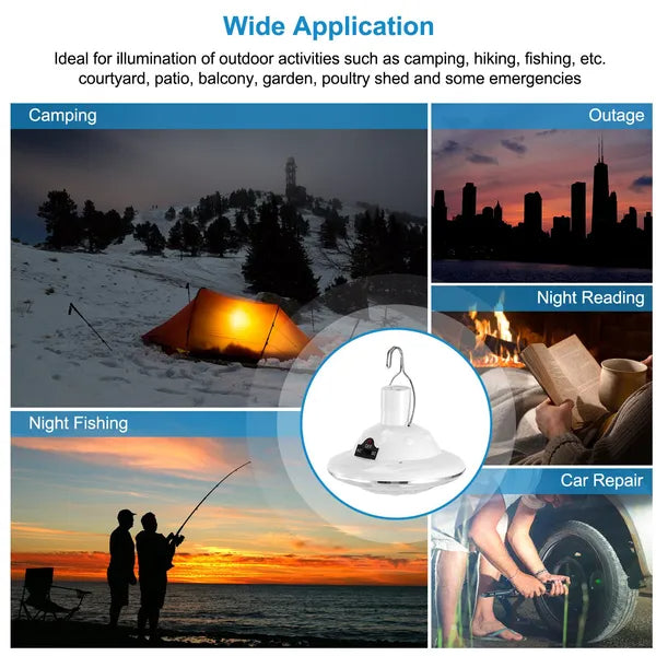 SunBurst Solar Lantern | Portable LED Camping Light with USB Charging