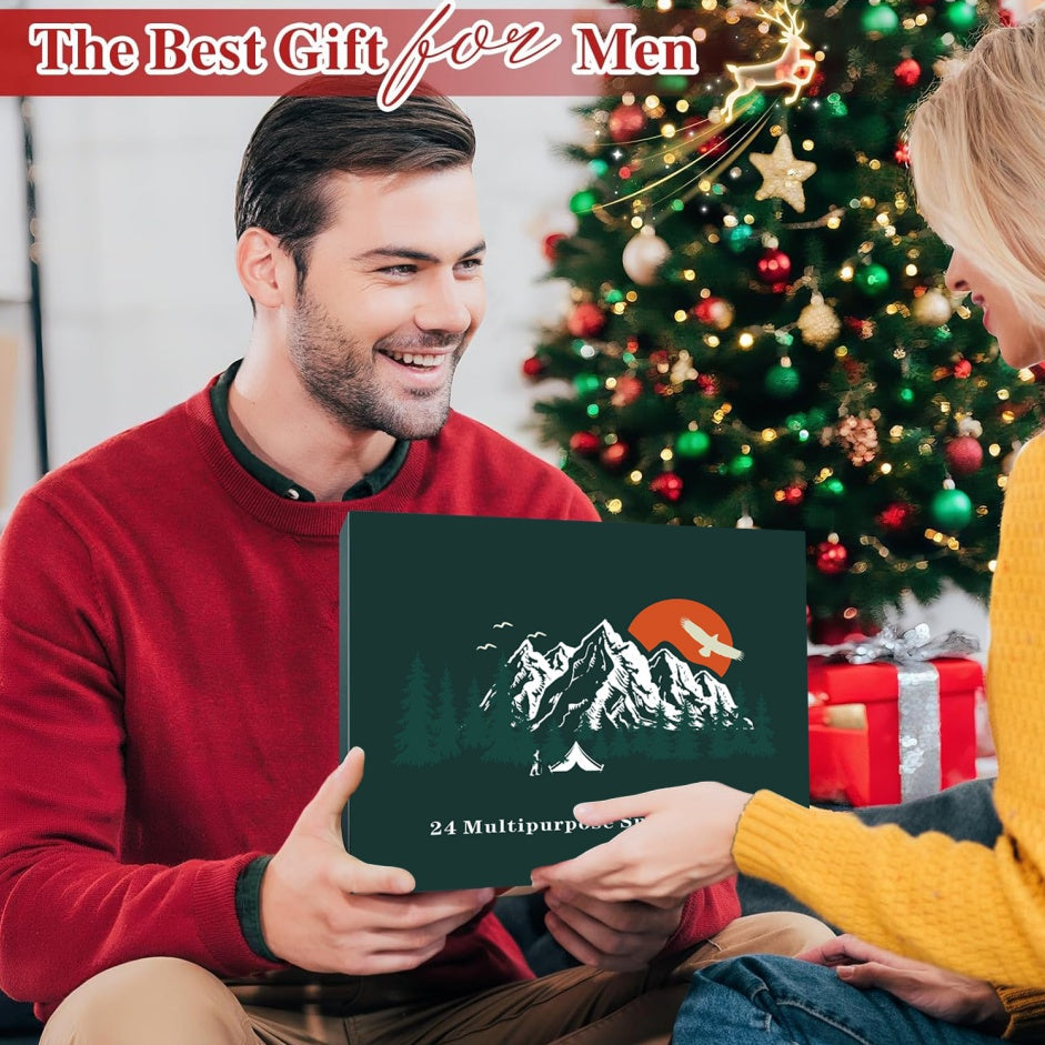 TactiCmas Men's Survival Calendar | 24-Day Tactical Gear Countdown
