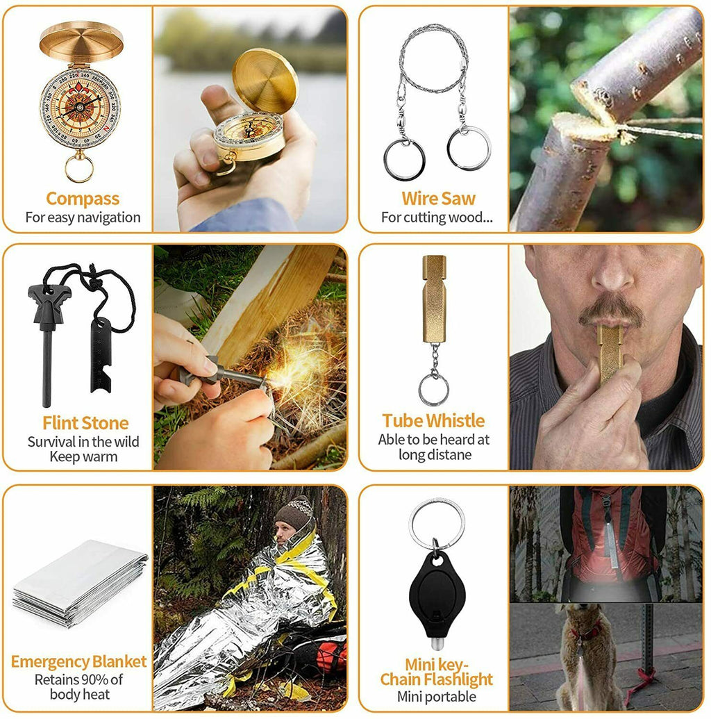 SurviveMax 14-in-1 | Complete Emergency Survival Kit with Tactical Case