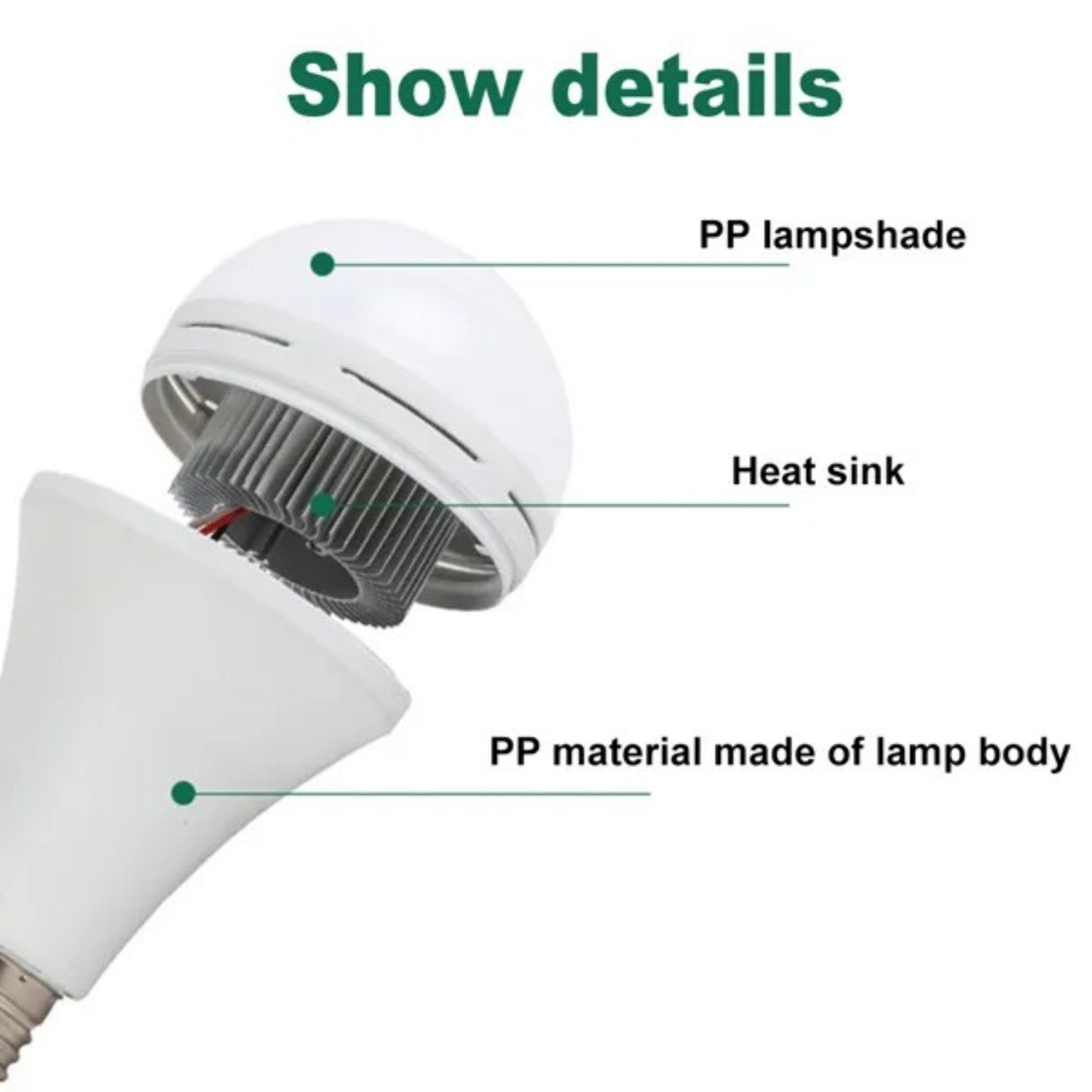 PowerLight Smart Bulb | 9W Rechargeable Emergency LED with Battery Backup